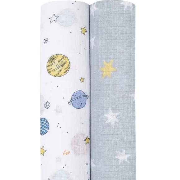 ✨SOLD on another platform 6.26.23 Aden + Anais Swaddles Space Cadet Print NWT - Picture 2 of 7